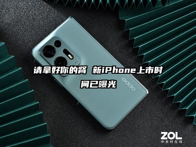 请拿好你的肾 新iPhone上市时间已曝光