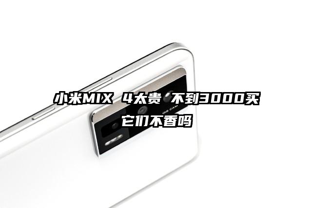 小米MIX 4太贵 不到3000买它们不香吗