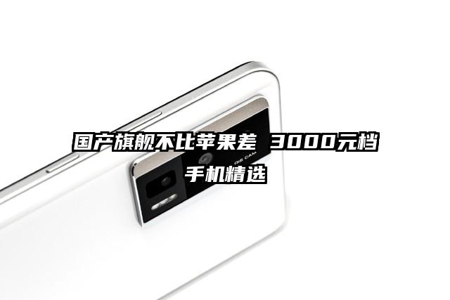 国产旗舰不比苹果差 3000元档手机精选