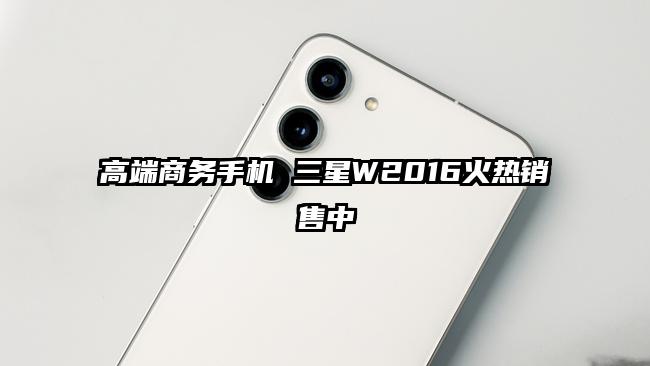 高端商务手机 三星W2016火热销售中