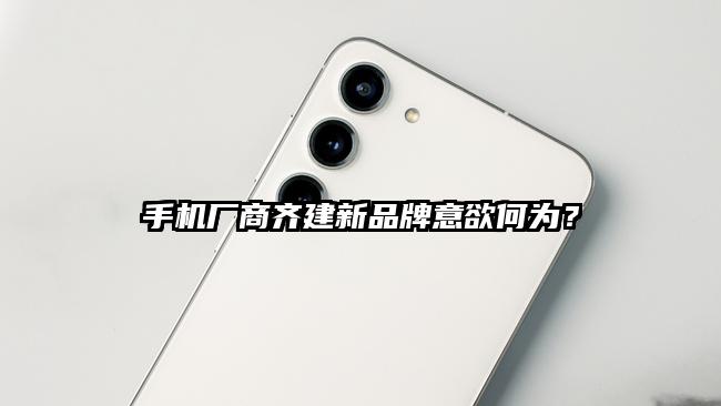 手机厂商齐建新品牌意欲何为？