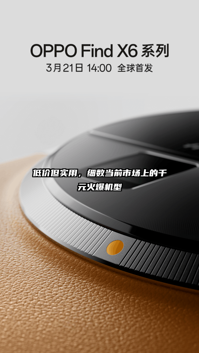 低价但实用，细数当前市场上的千元火爆机型