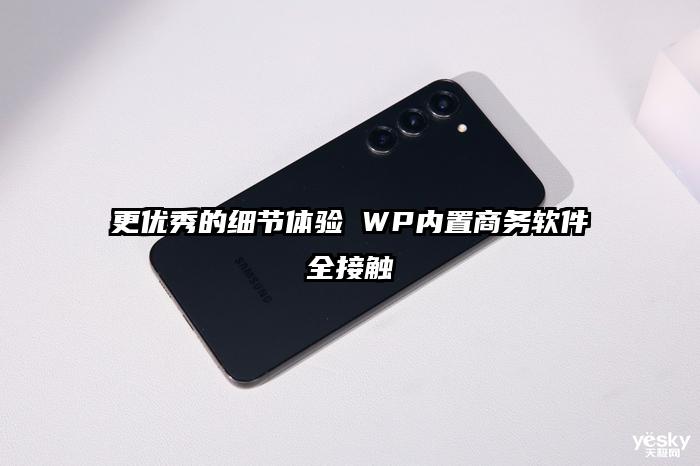 更优秀的细节体验 WP内置商务软件全接触