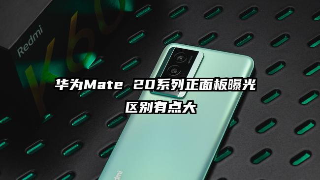 华为Mate 20系列正面板曝光 区别有点大