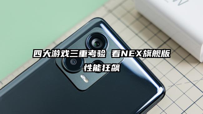 四大游戏三重考验 看NEX旗舰版性能狂飙