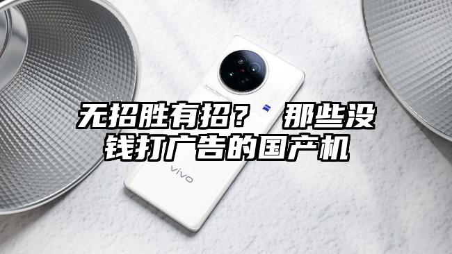 无招胜有招？ 那些没钱打广告的国产机