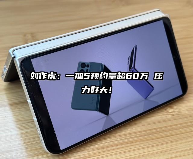刘作虎：一加5预约量超60万 压力好大！