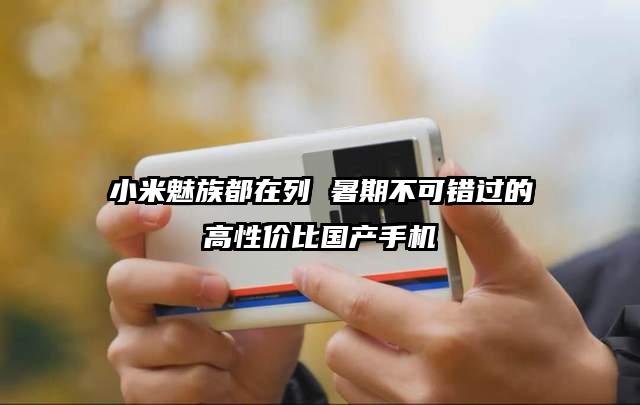 小米魅族都在列 暑期不可错过的高性价比国产手机