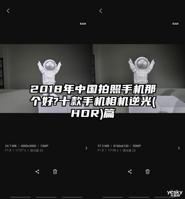 2018年中国拍照手机那个好?十款手机相机逆光(HDR)篇