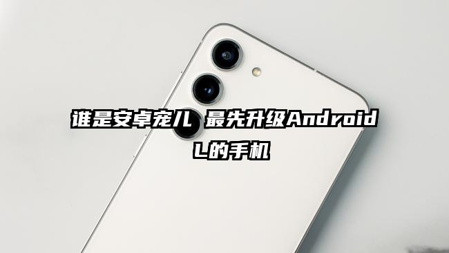 谁是安卓宠儿 最先升级Android L的手机