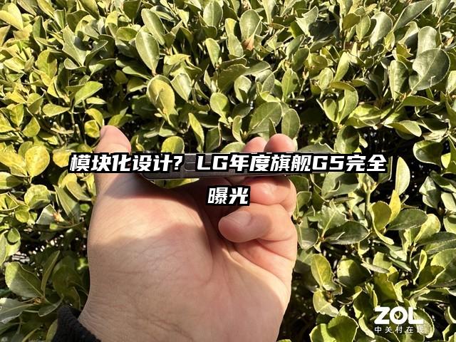 模块化设计? LG年度旗舰G5完全曝光
