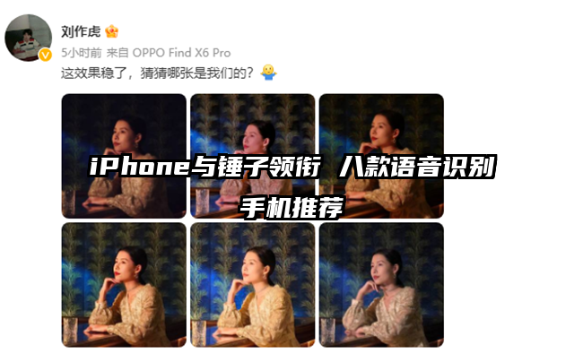iPhone与锤子领衔 八款语音识别手机推荐