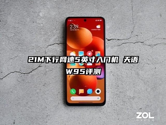 21M下行网速5英寸入门机 天语W95评测