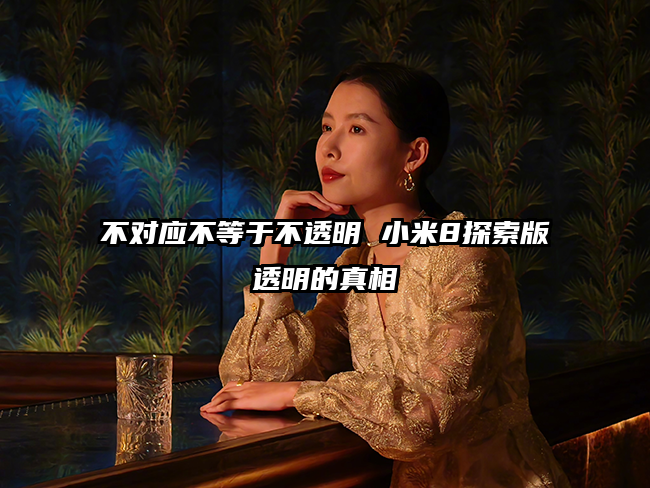 不对应不等于不透明 小米8探索版透明的真相
