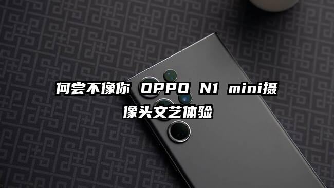 何尝不像你 OPPO N1 mini摄像头文艺体验