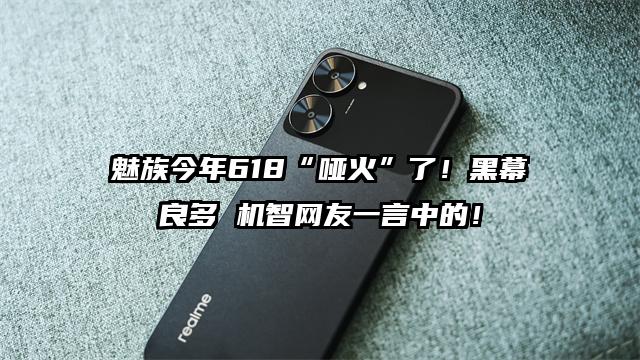 魅族今年618“哑火”了！黑幕良多 机智网友一言中的！
