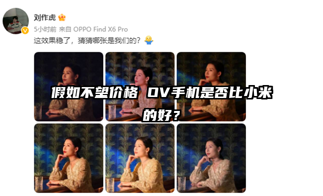 假如不望价格 OV手机是否比小米的好？