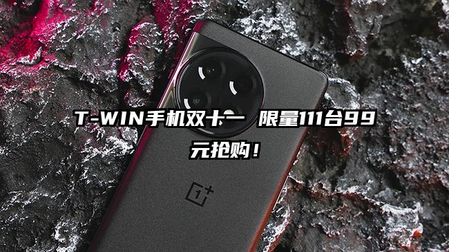 T-WIN手机双十一 限量111台99元抢购!