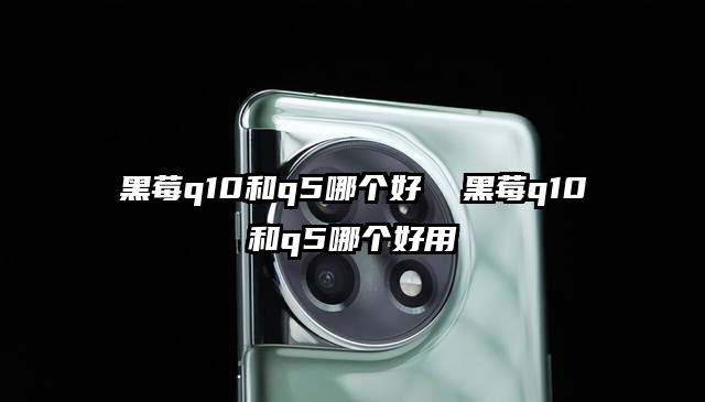 黑莓q10和q5哪个好  黑莓q10和q5哪个好用