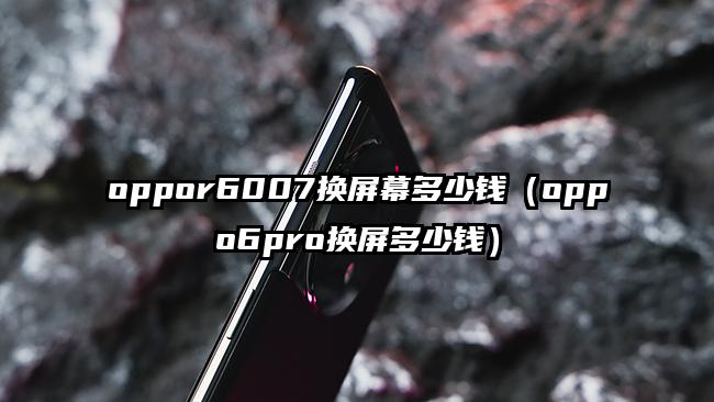 oppor6007换屏幕多少钱（oppo6pro换屏多少钱）