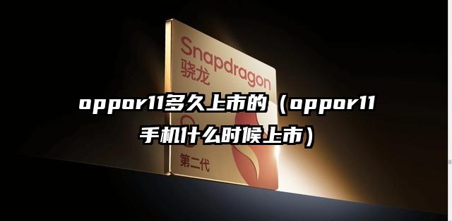 oppor11多久上市的（oppor11手机什么时候上市）