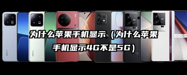 为什么苹果手机显示（为什么苹果手机显示4G不是5G）