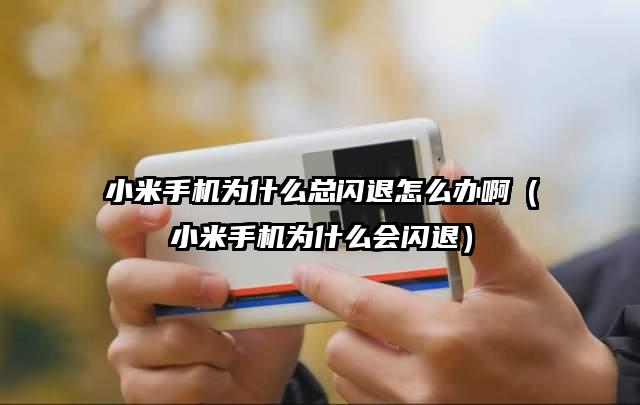 小米手机为什么总闪退怎么办啊（小米手机为什么会闪退）