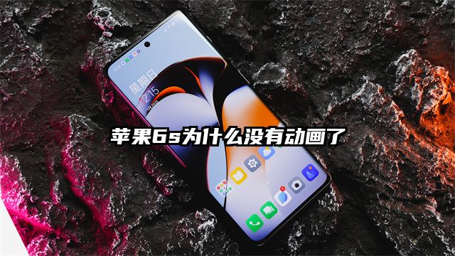 苹果6s为什么没有动画了