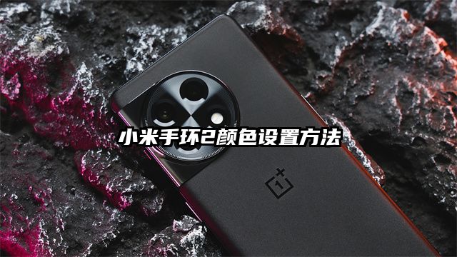 小米手环2颜色设置方法