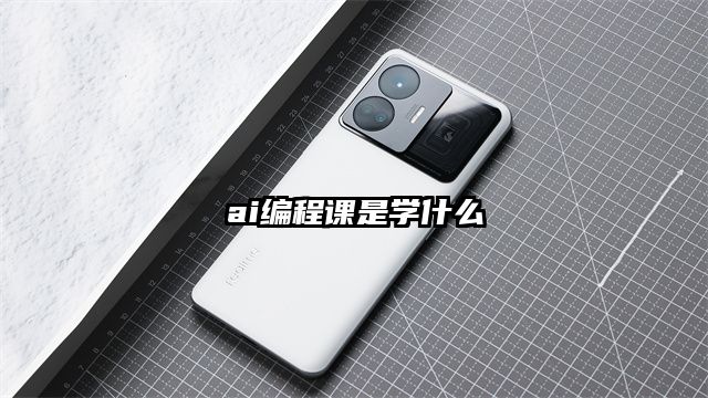 ai编程课是学什么