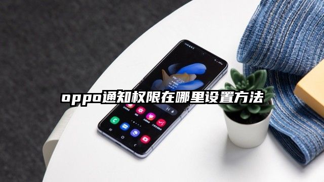 oppo通知权限在哪里设置方法