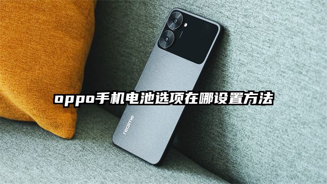 oppo手机电池选项在哪设置方法