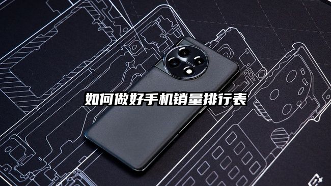 如何做好手机销量排行表