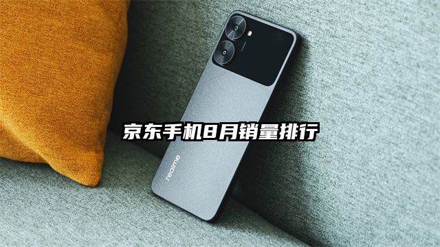 京东手机8月销量排行