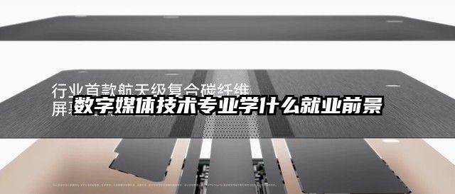 数字媒体技术专业学什么就业前景