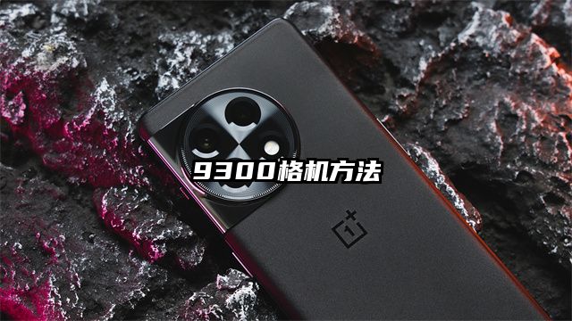 9300格机方法