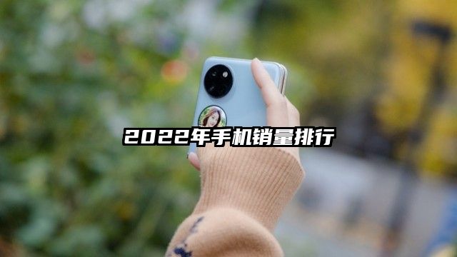 2022年手机销量排行