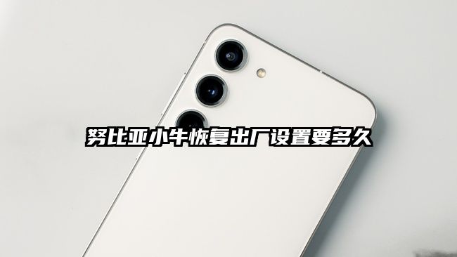 努比亚小牛恢复出厂设置要多久