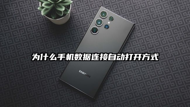 为什么手机数据连接自动打开方式