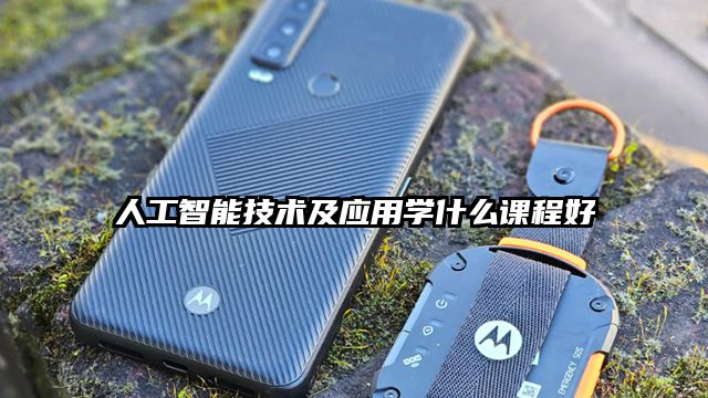 人工智能技术及应用学什么课程好