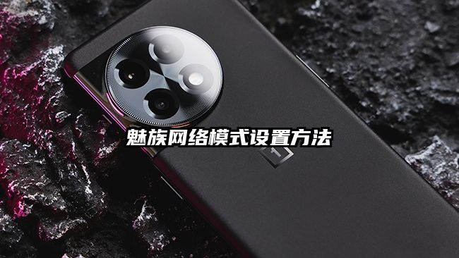 魅族网络模式设置方法