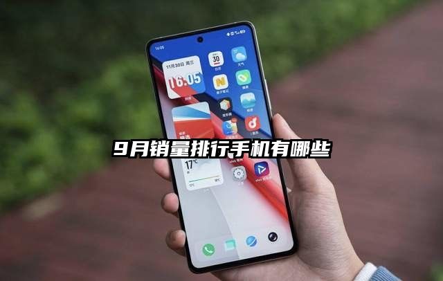 9月销量排行手机有哪些