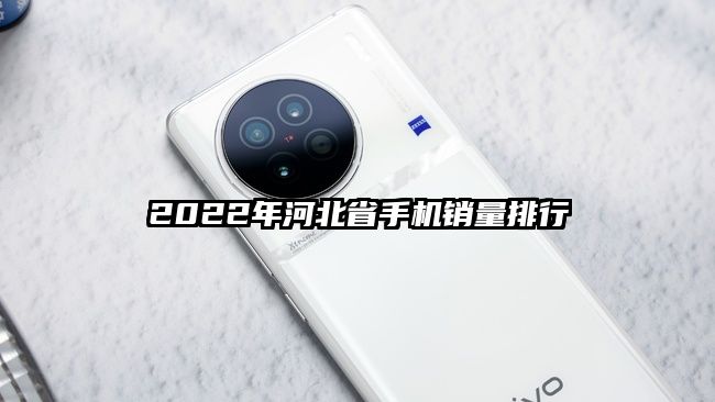 2022年河北省手机销量排行