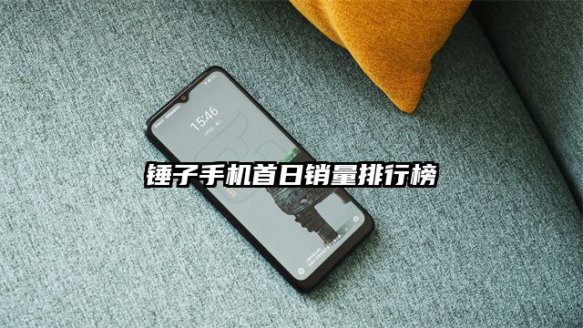 锤子手机首日销量排行榜