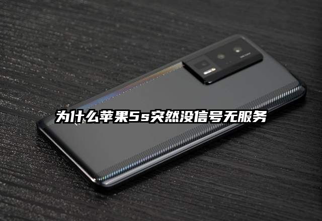 为什么苹果5s突然没信号无服务