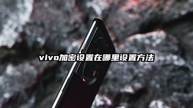 vivo加密设置在哪里设置方法