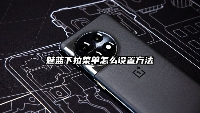 魅蓝下拉菜单怎么设置方法