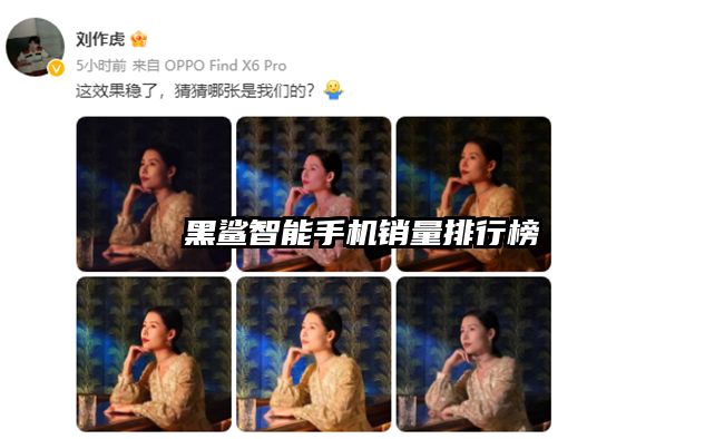 黑鲨智能手机销量排行榜